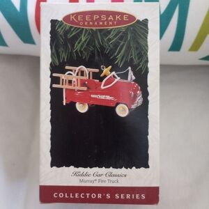 1995 Hallmark Kiddie Car Classics 1955 Murray Fire Truck Diecast New in Orig Box